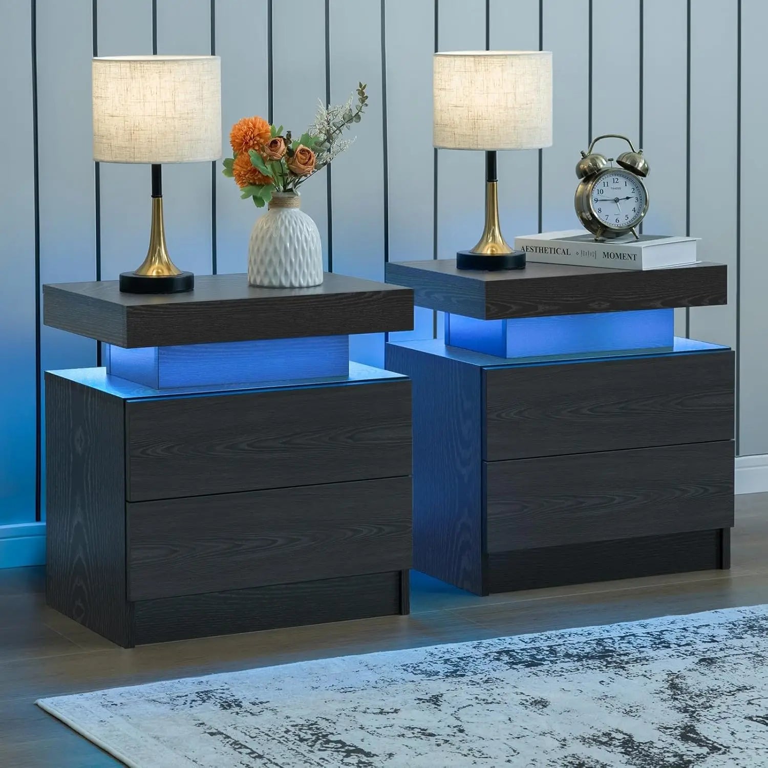 2 LED Nightstand