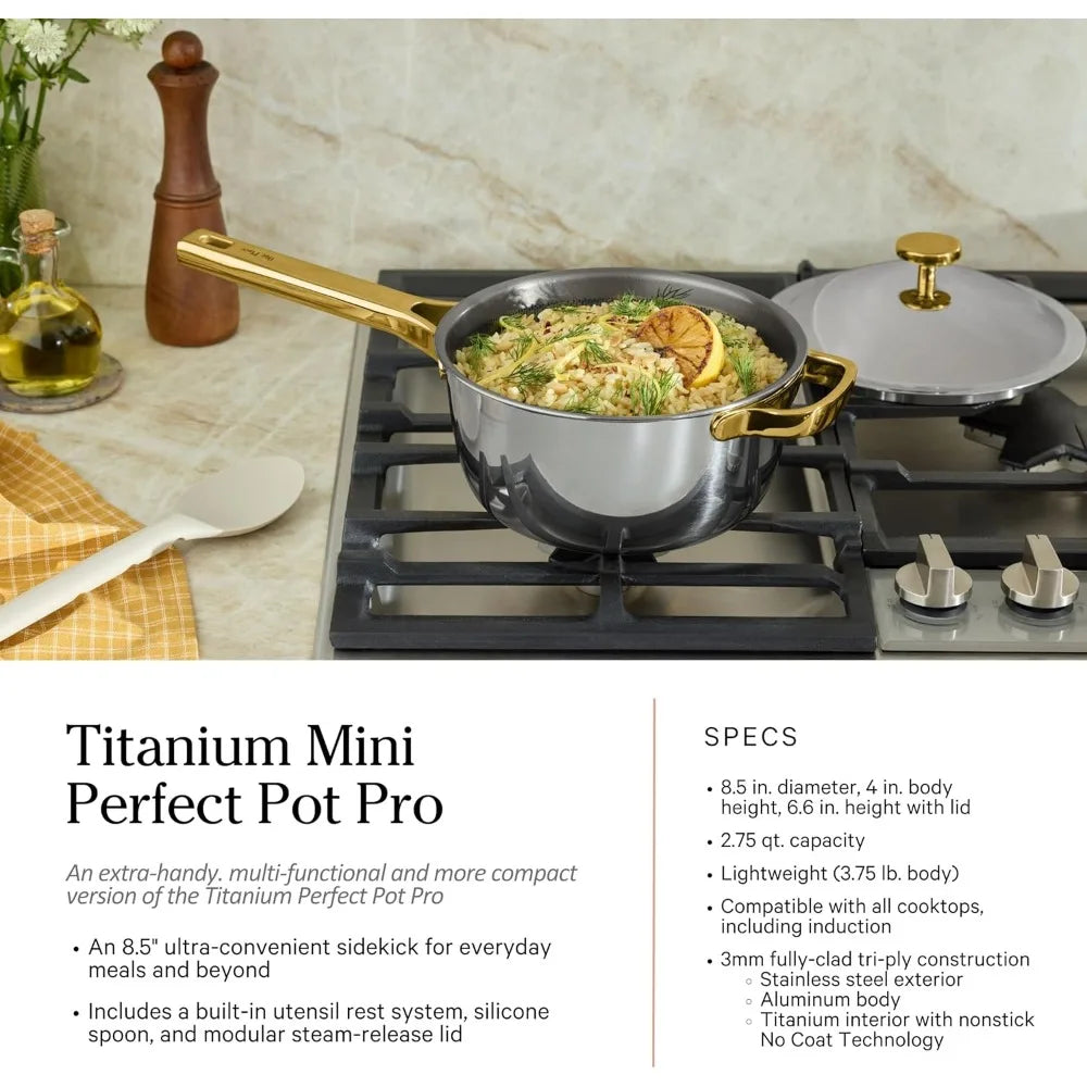 titanium pro cookware set (4-piece) – always pan & perfect pot