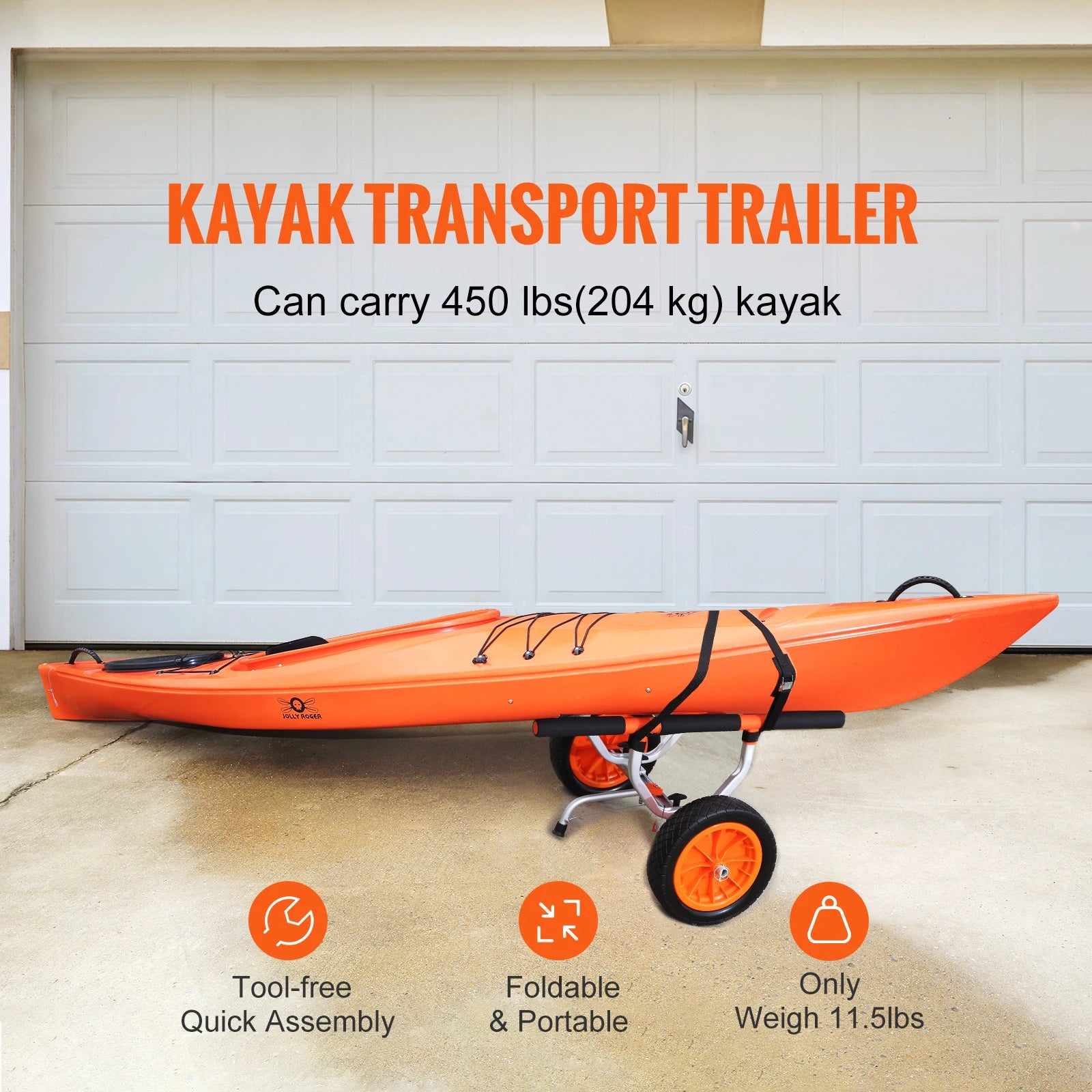 Detachable Canoe/kayak Trolley Cart