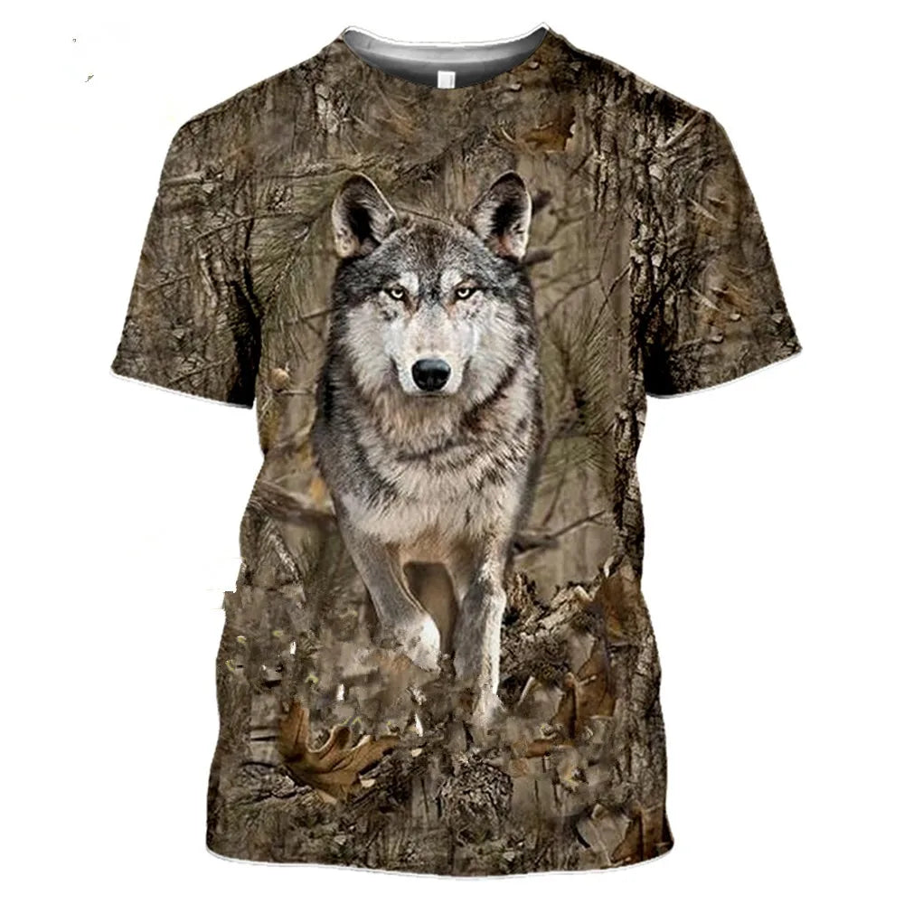 Camouflage hunting animals  T-shirt