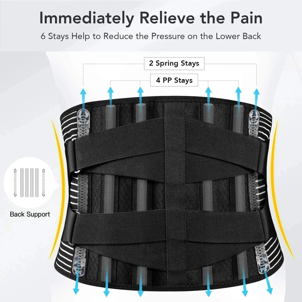 Adjustable Waist Support Brace Double Strap Orthopedic Lumbar Belt