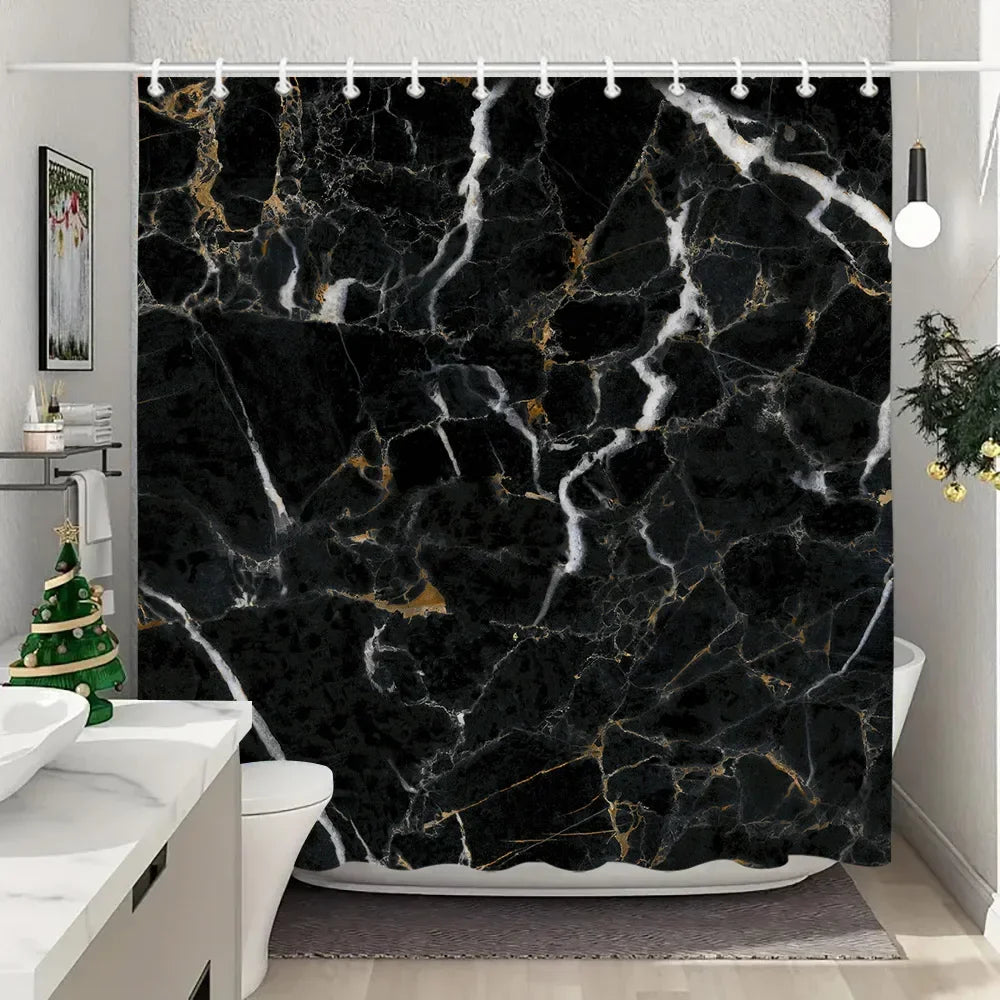 Fabric Washable Shower Curtain