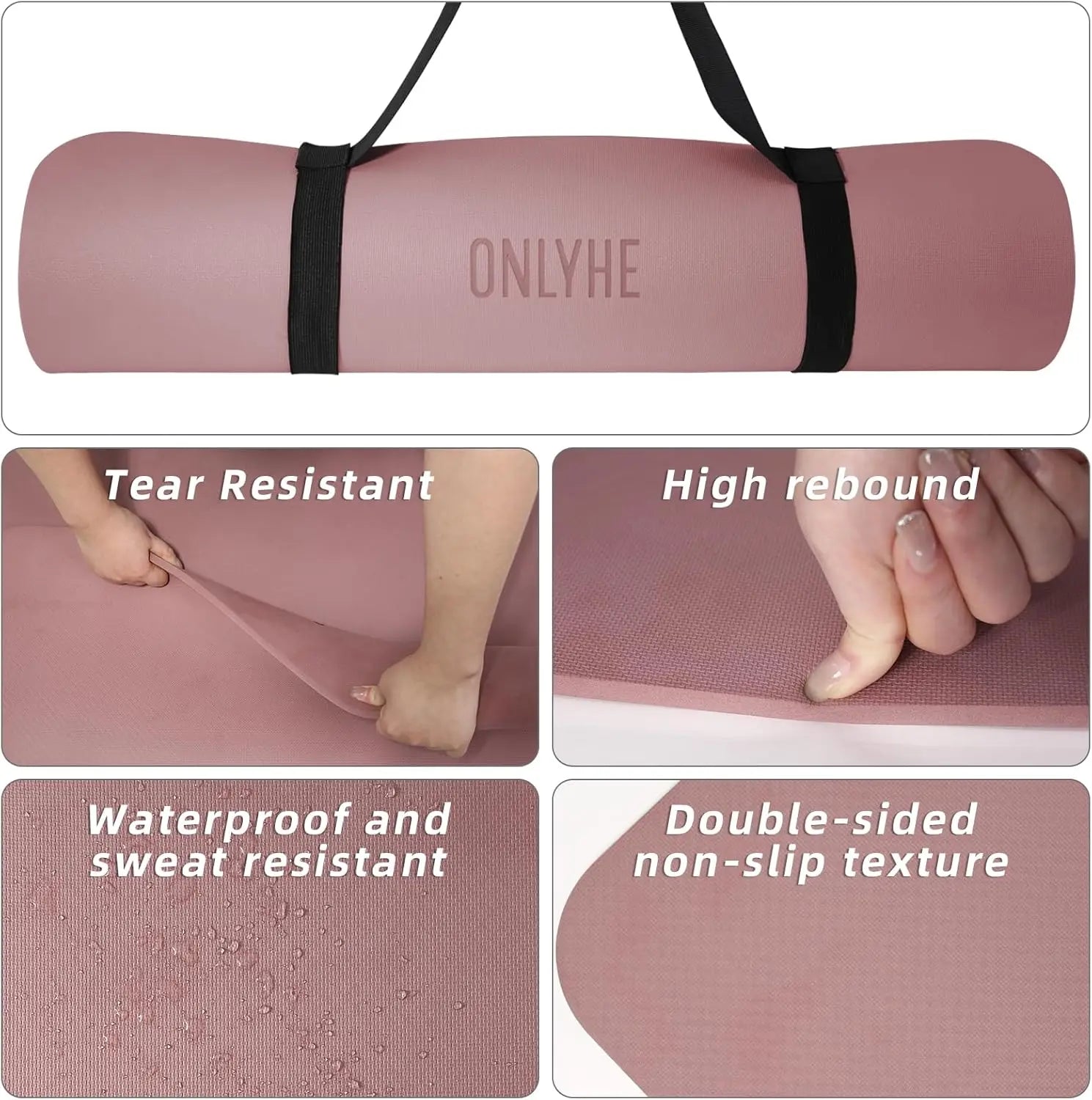 Anti-Slip & Lightweight Extra Thick Yoga Mat