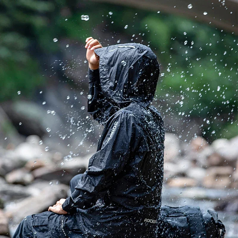 Reflective Outdoor cycling Rain Jacket for Men
