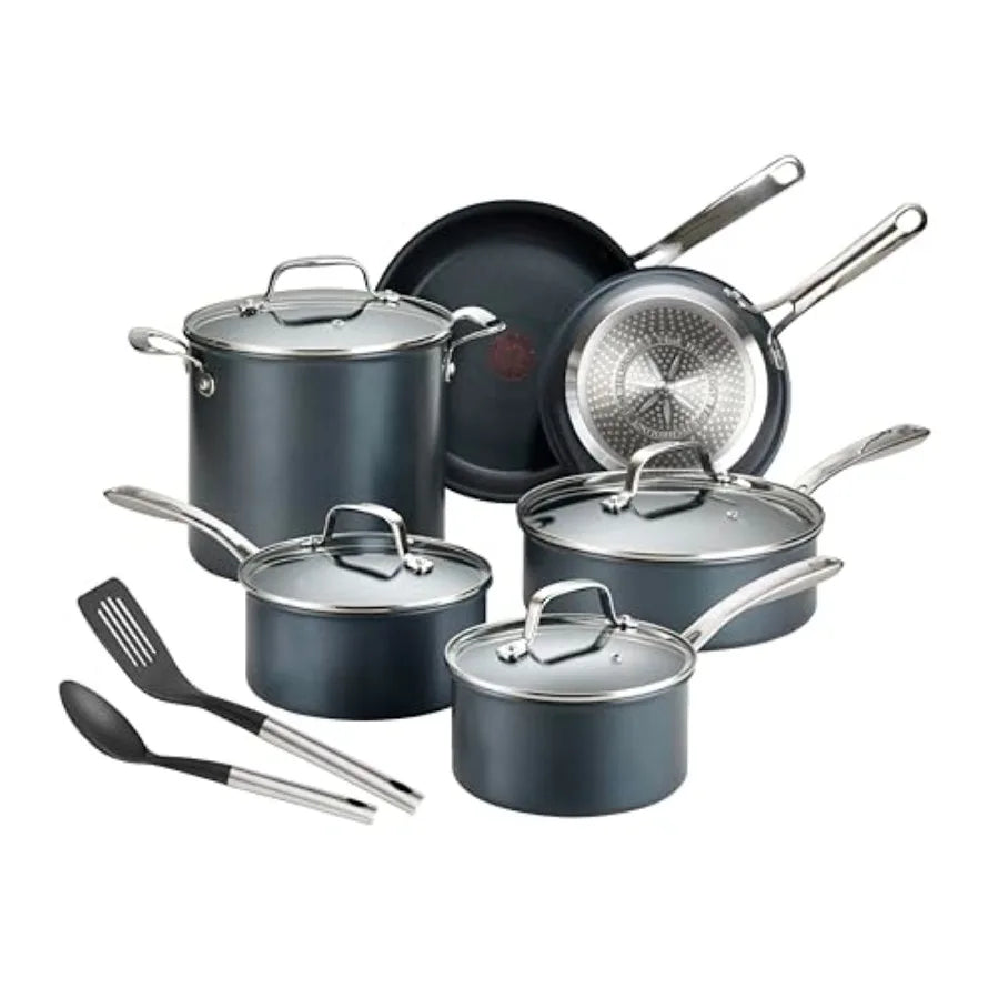 Platinum Non-Stick Cookware Set 12 Piece Induction Oven Broiler Kitchen Cooking Set