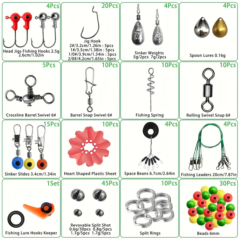 Lure Storage Box Fishing Tackles Box Swivels Clips Skillful Fishing Tools Set Box Durable ABS Fishing Hooks Set Box Hook Case