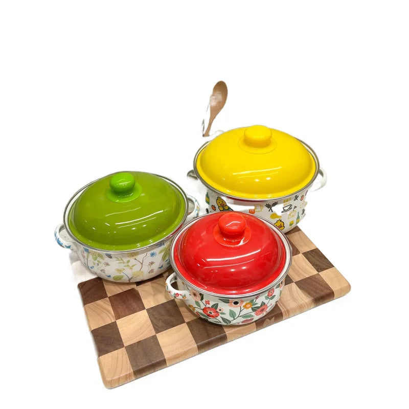 Enamel Household Cookware Soup Pot