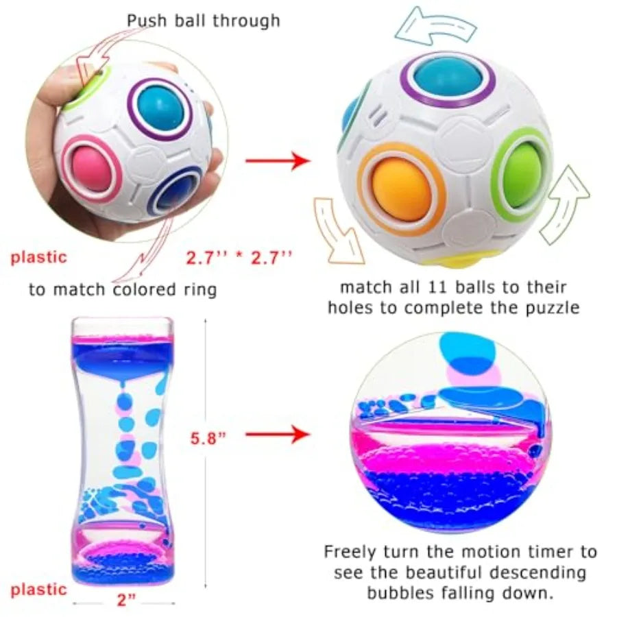 Fidget Toy Set, 35 Pcs