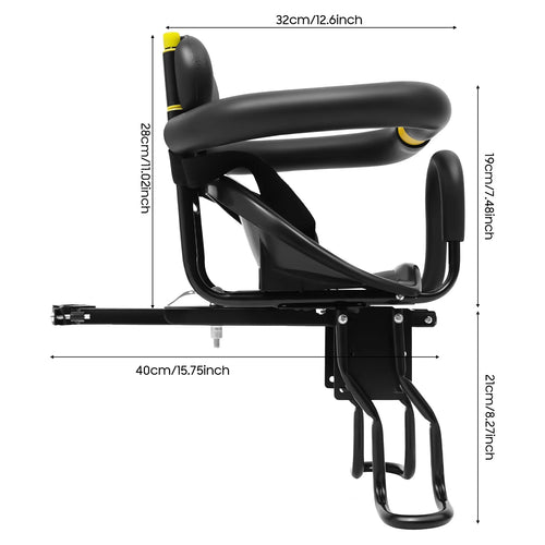Adjustable Bicycle Child Safety Seat for Children 1-5 Years Old