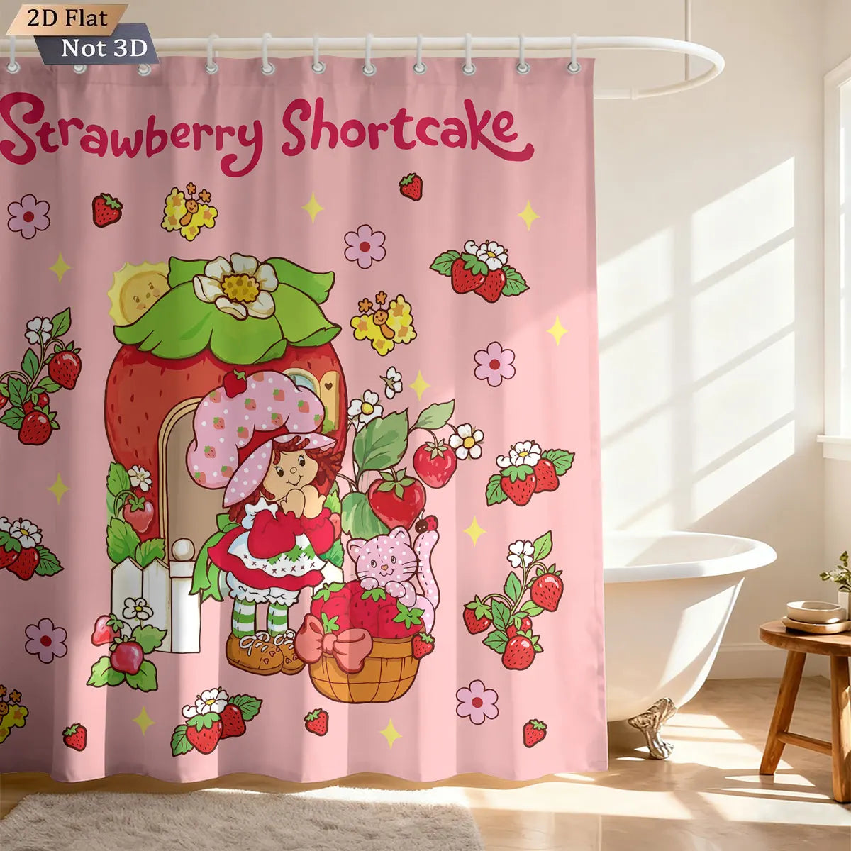strawberry shortcake Shower Curtain