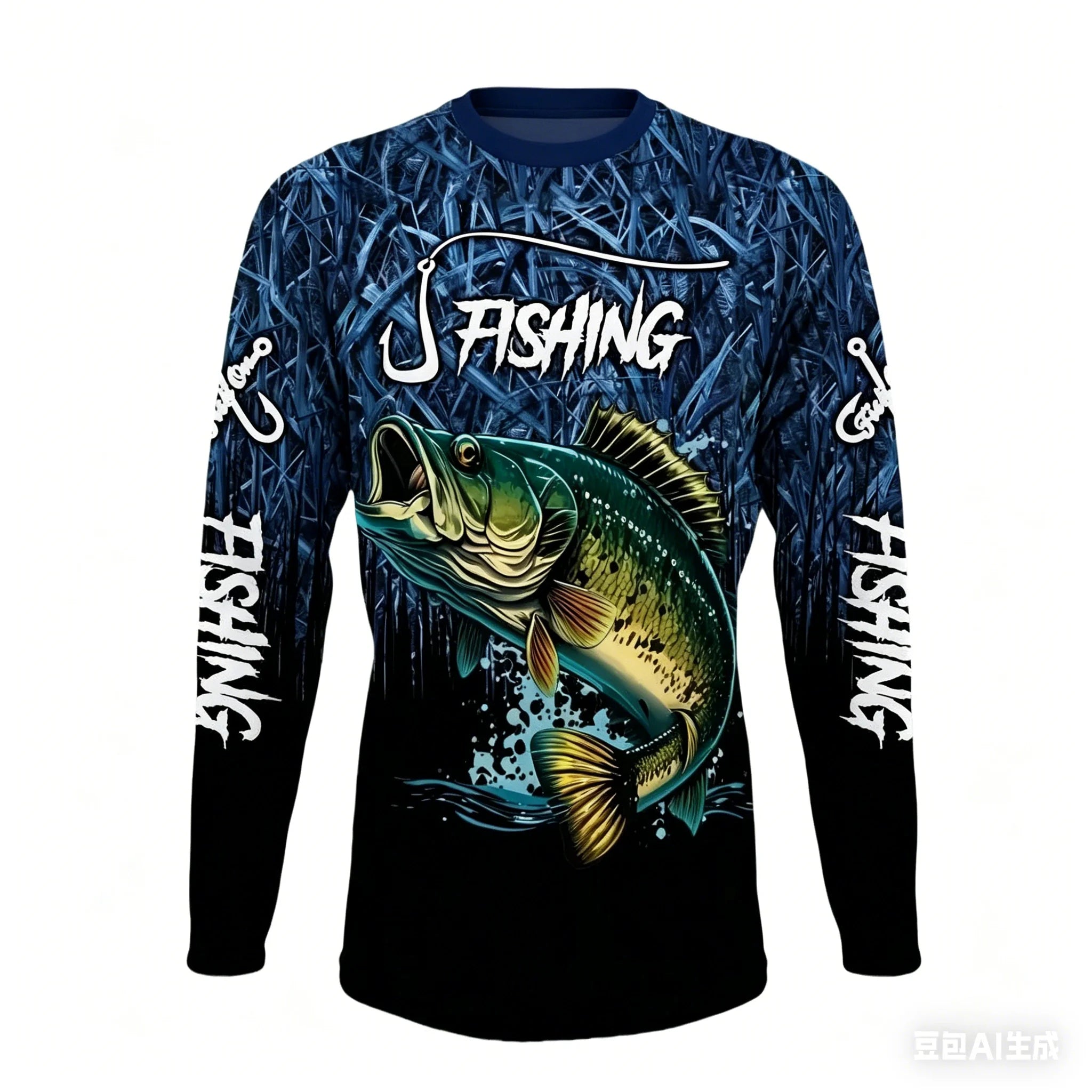 Men Summer Outdoor Fishing Long Sleeve t-shirt