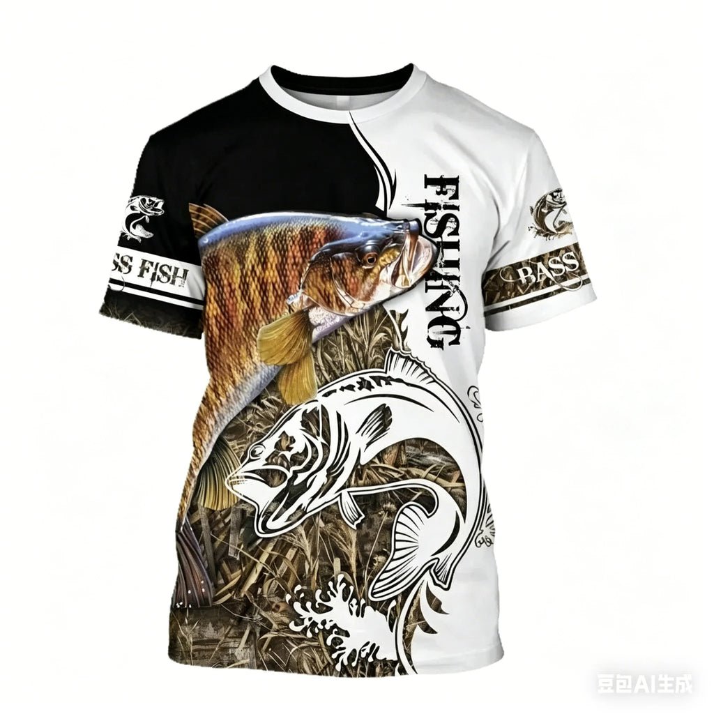 Mens Short Sleeve fishing t-shirt