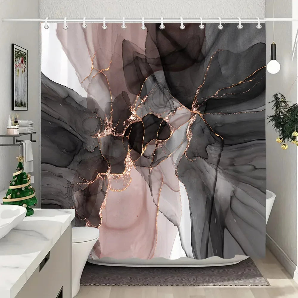 Fabric Washable Shower Curtain