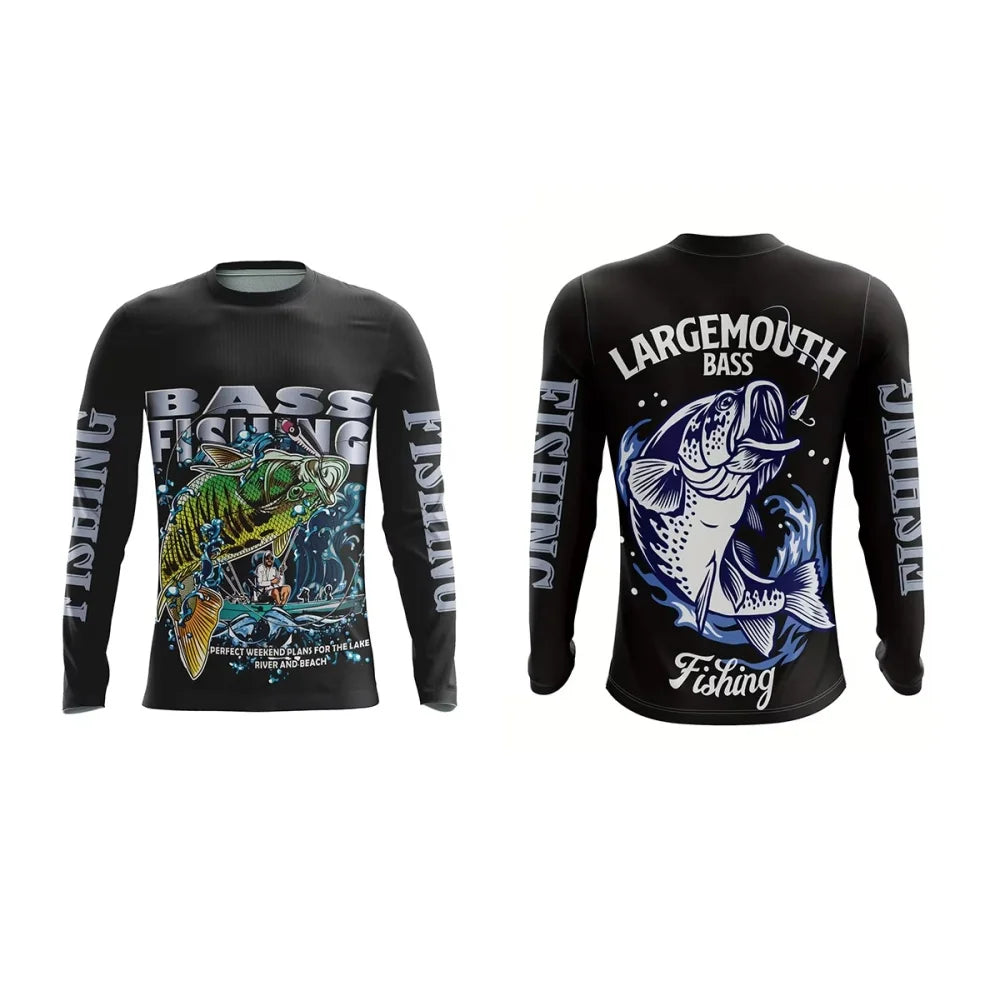 Mens Fishing Long Sleeve T-Shirt
