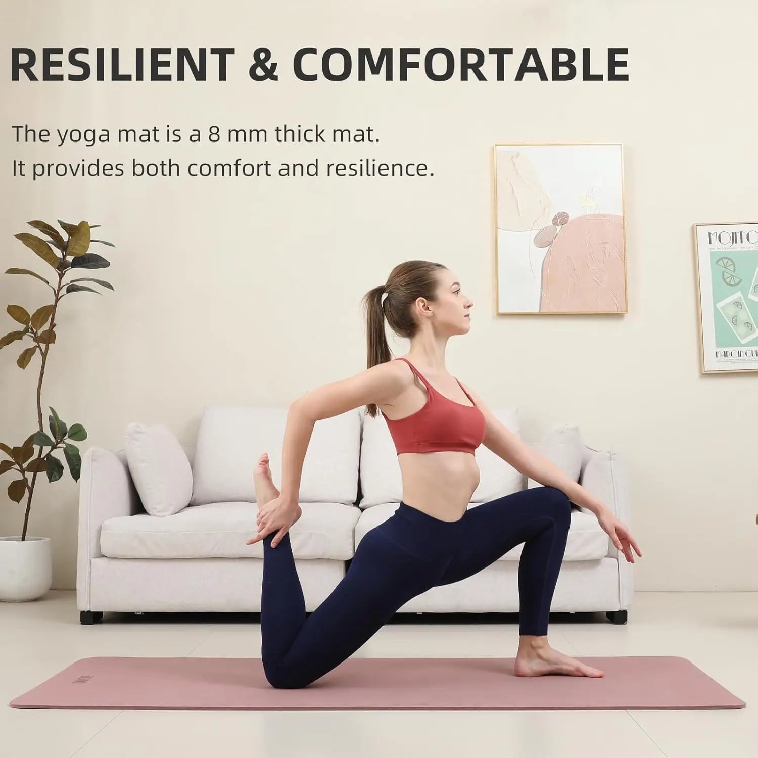 Anti-Slip & Lightweight Extra Thick Yoga Mat