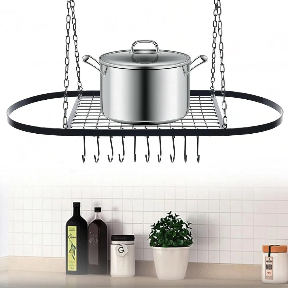 Cookware Ceiling Mounted Hanging Organizer
