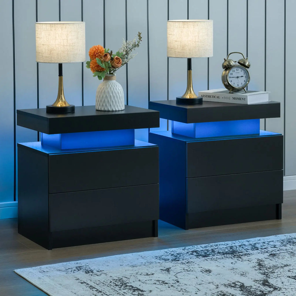 2 LED Nightstand
