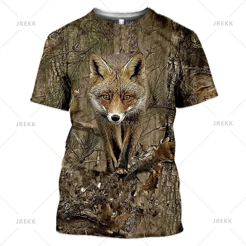 Hunting Camouflage Print T-Shirts