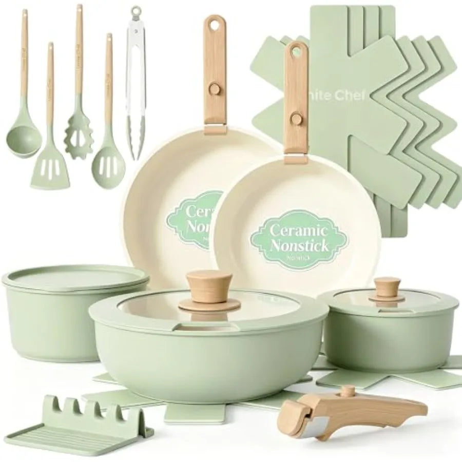 21Pcs Pots and Pans Set Non Stick