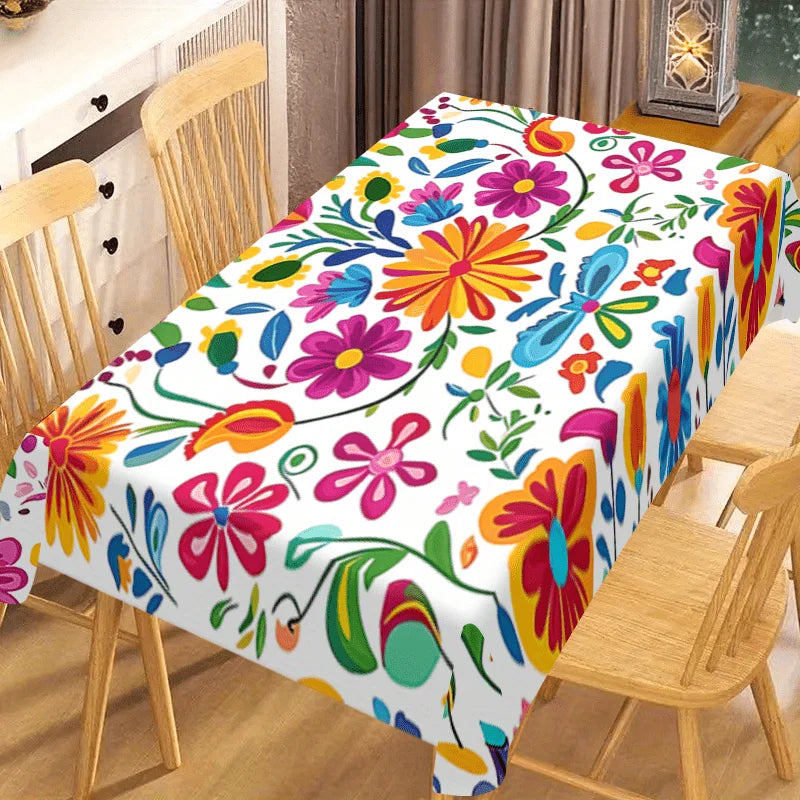 Rectangular Vibrant Cinco de Mayo Tablecloth