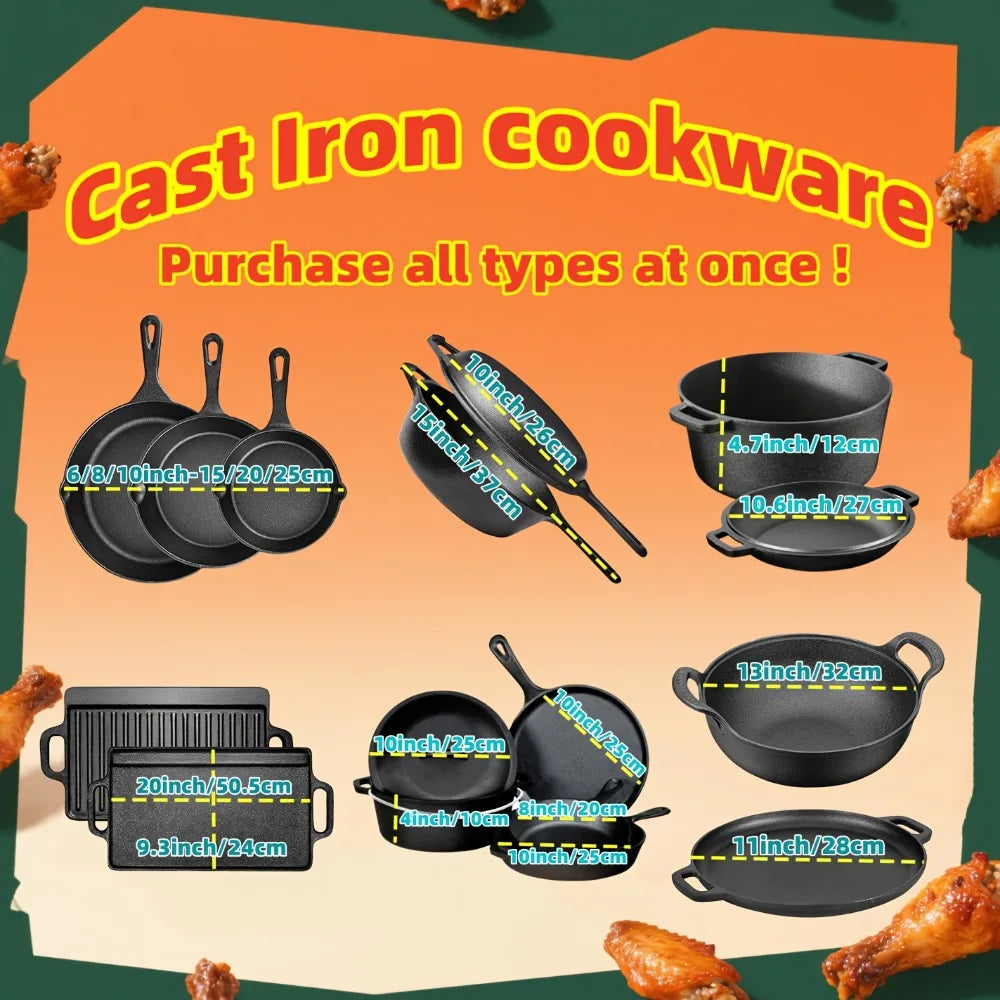 Cast Iron Skillet Set