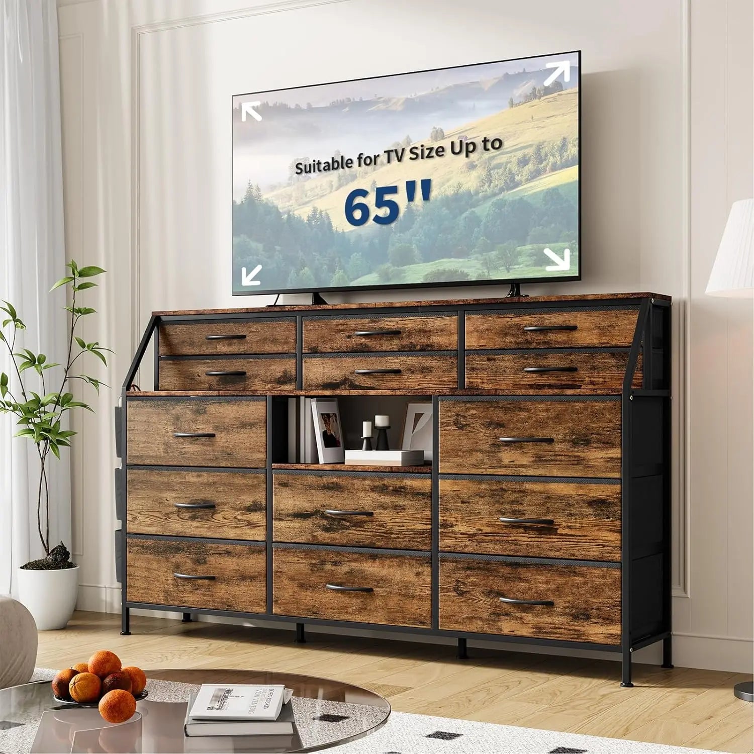 14 Fabric Dresser Cabinet