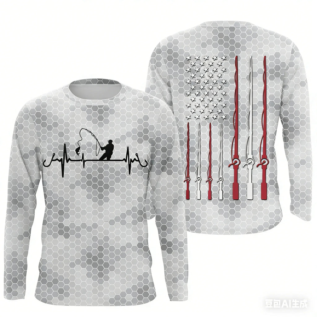 Mens Long Sleeve Fishing Shirt
