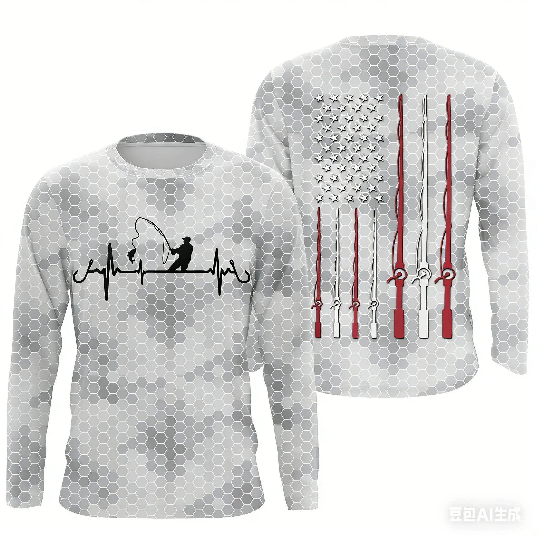 Mens Long Sleeve Fishing Shirt