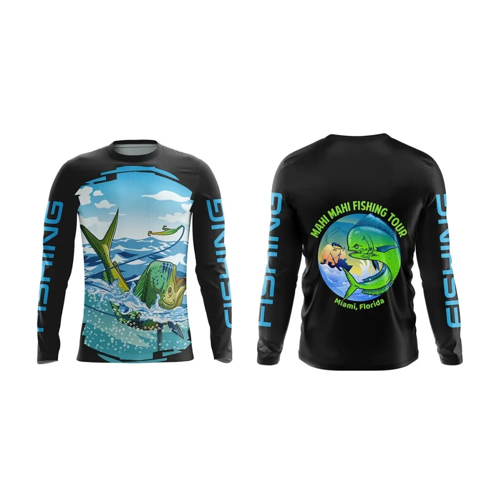 Mens Fishing Long Sleeve T-Shirt