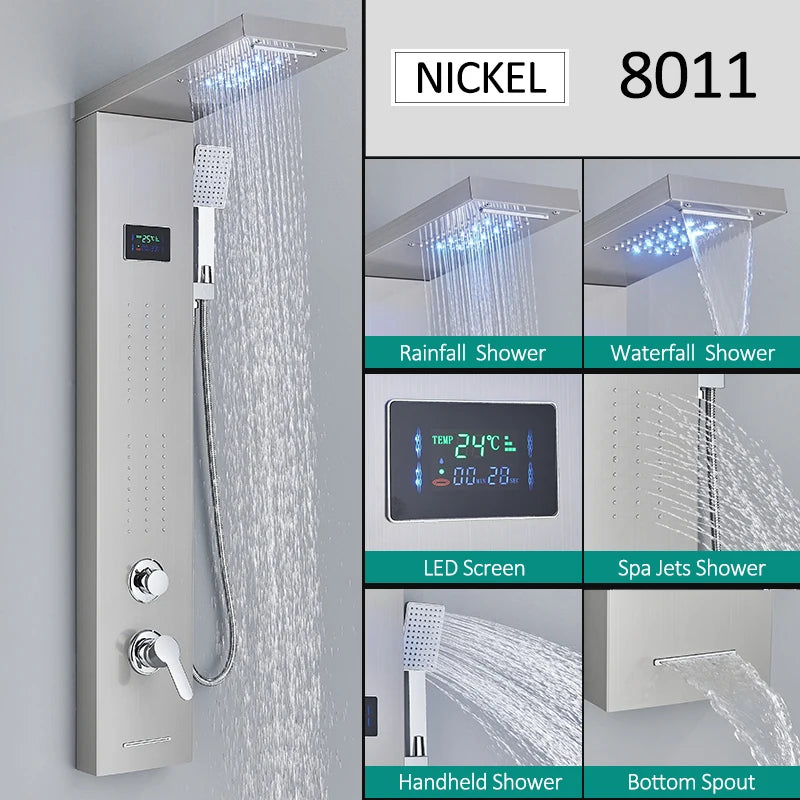 LED Shower Panel Tower System