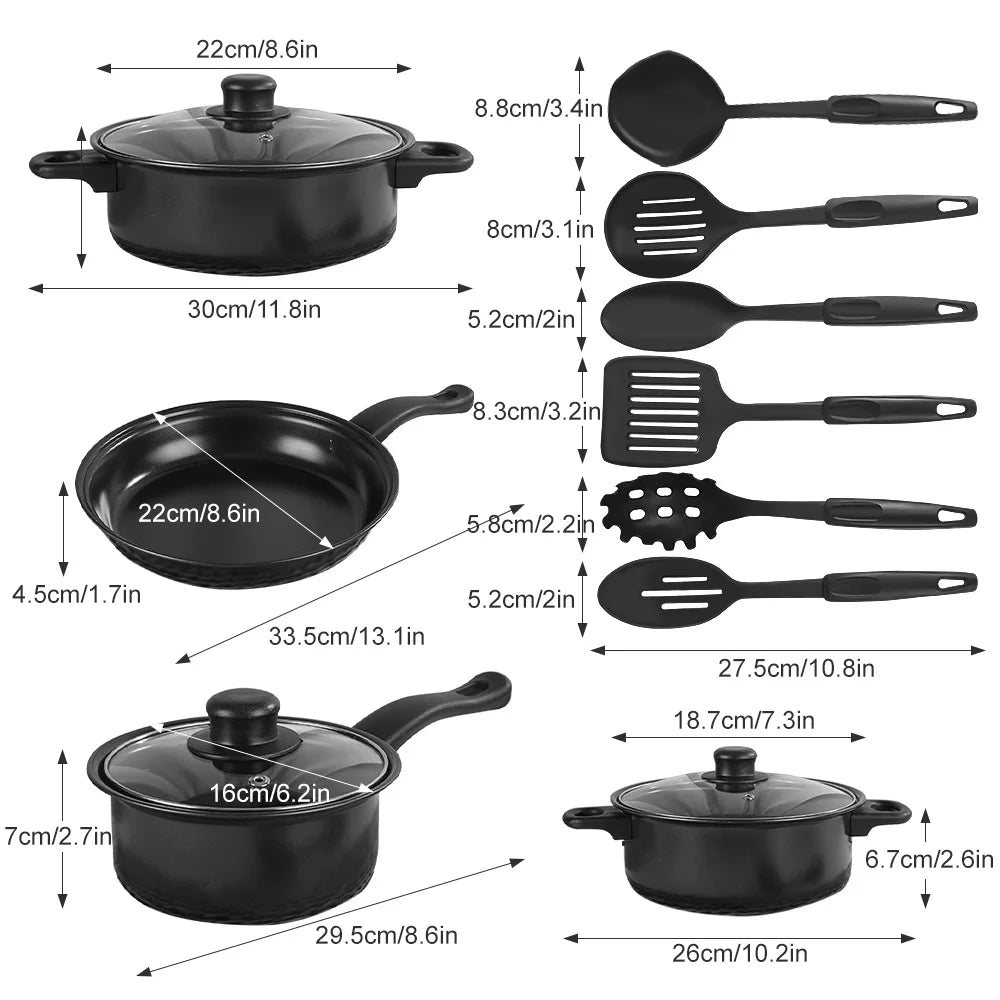 Kitchen non stick Cookware Set