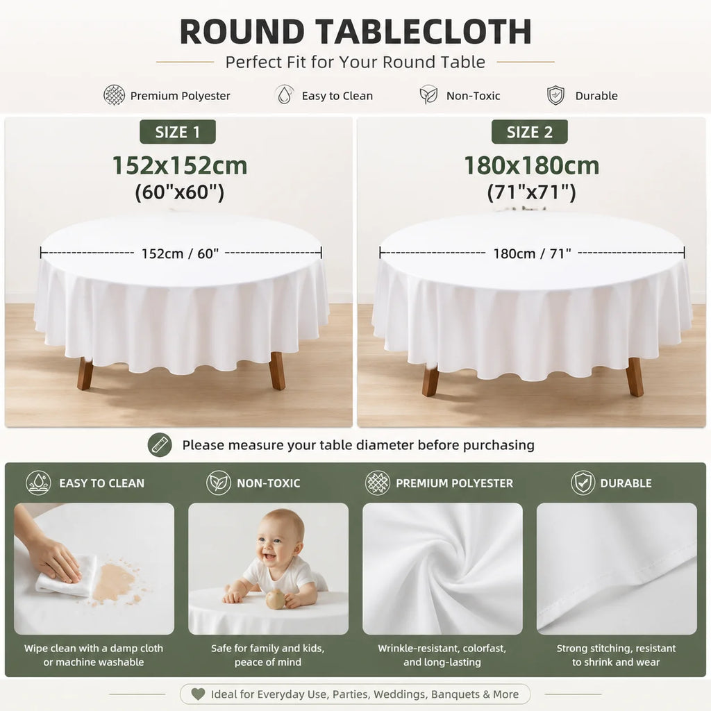 Round Strawberry Tablecloth
