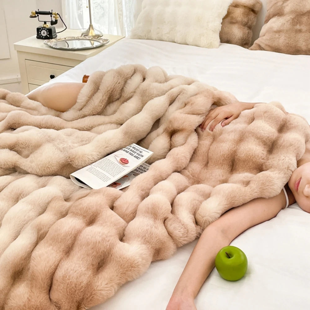 Rabbit Fleece Blanket