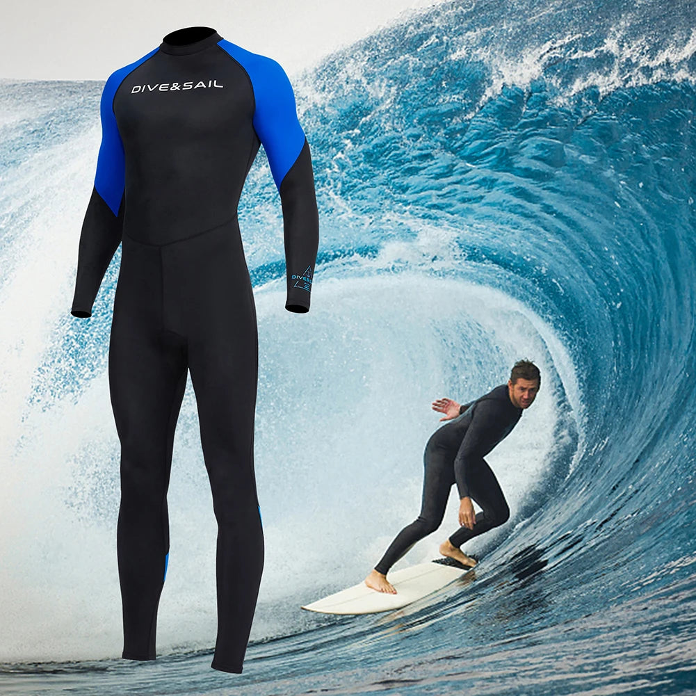 Men's Diving Snorkeling Surfing Swimsuit with zipper