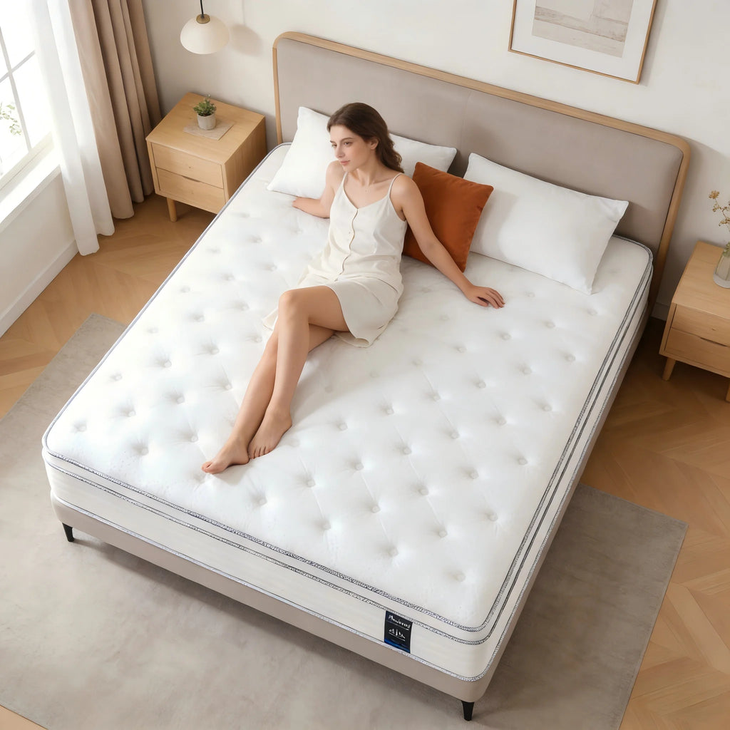 Queen\King Full Size Mattress,12 Inch Hybrid Mattress in a Box with Pocket Spring