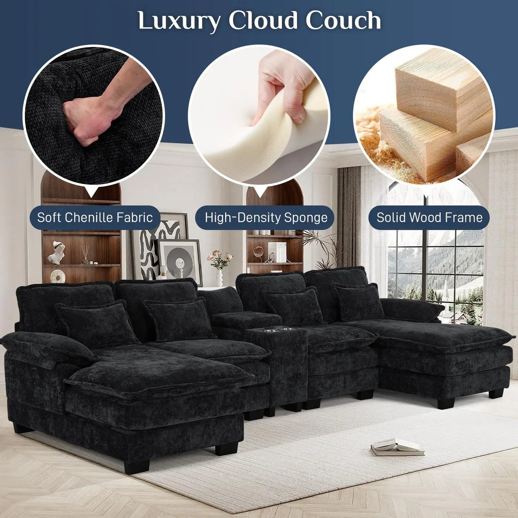 U Shaped Modular Sectional Sofa