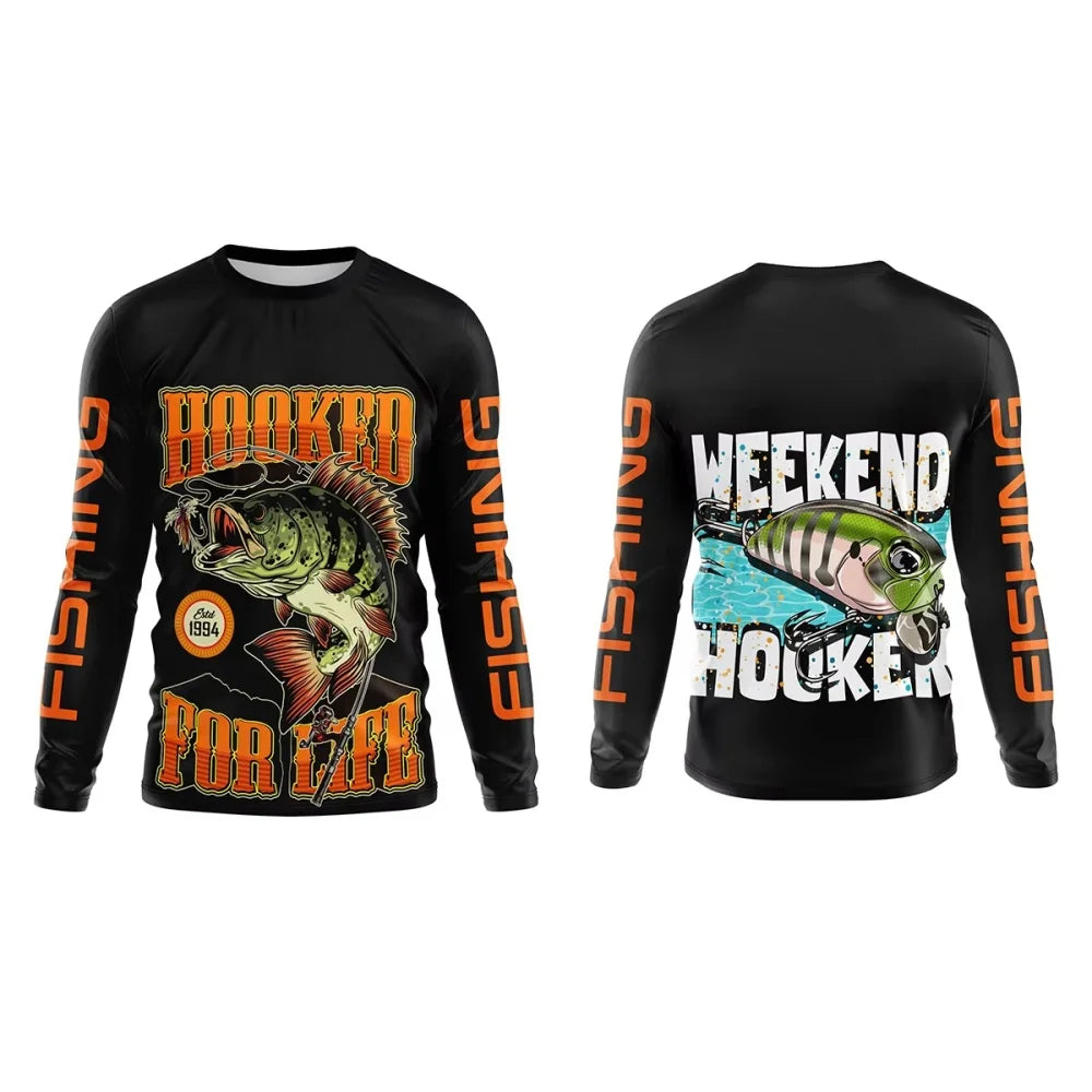 Mens Fishing Long Sleeve T-Shirt