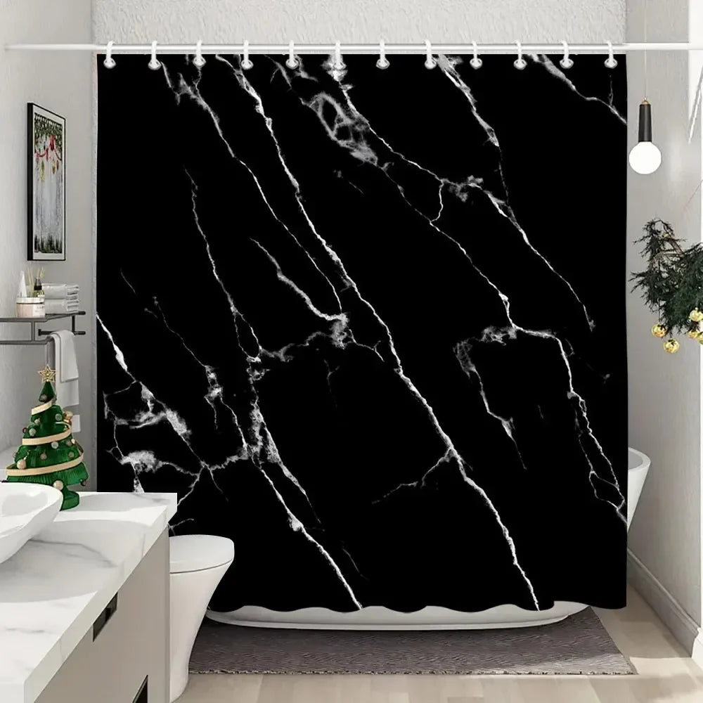 Fabric Washable Shower Curtain