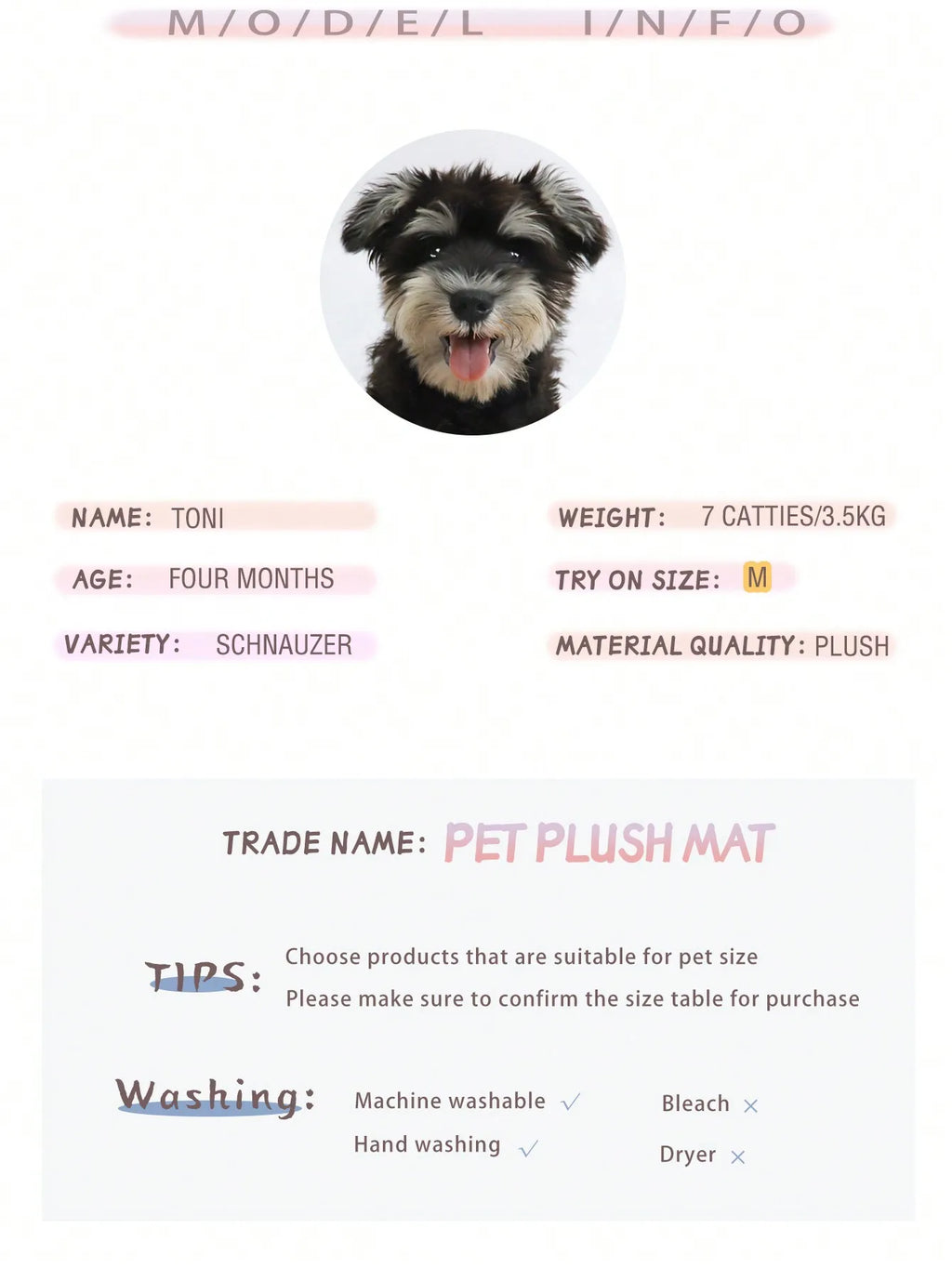 1PC Washable Plush Pet Crate Bed for Dog