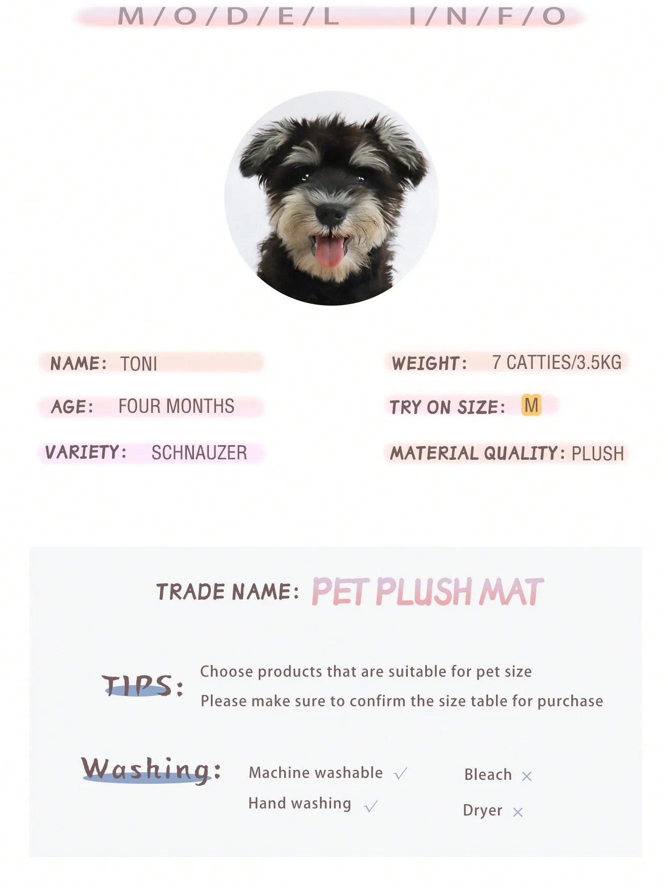 1PC Washable Plush Pet Crate Bed for Dog