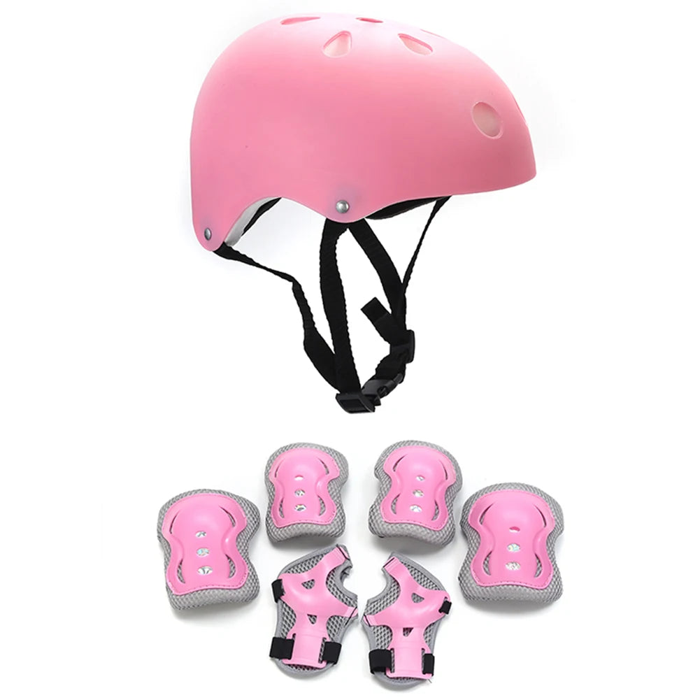 Cycling Children Helmet with Protective Gear Set