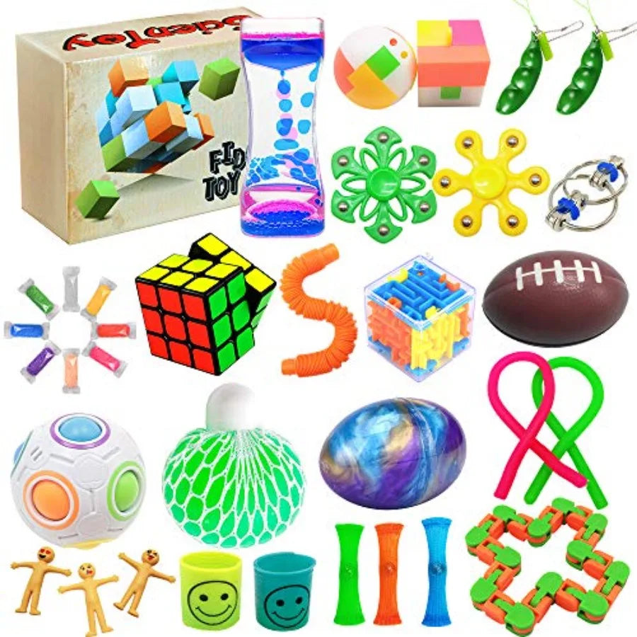 Fidget Toy Set, 35 Pcs