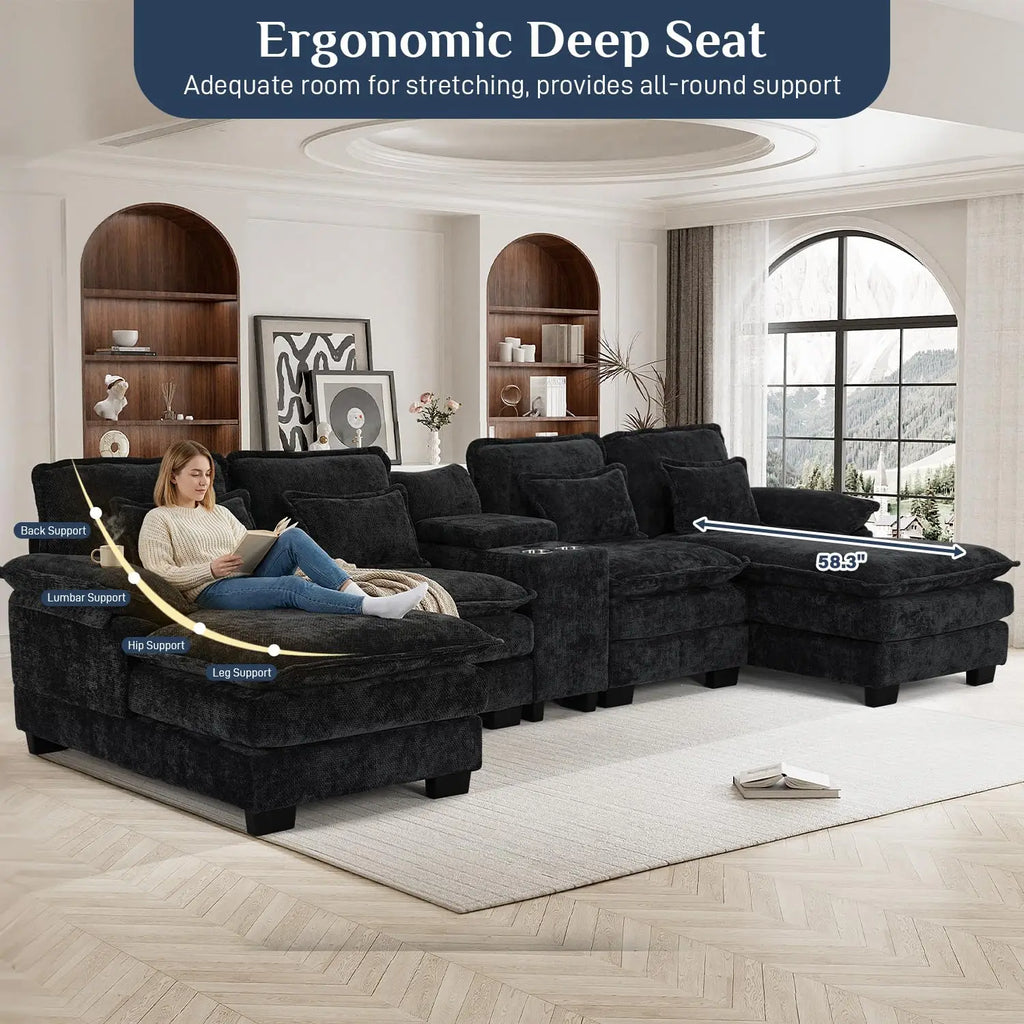 U Shaped Modular Sectional Sofa