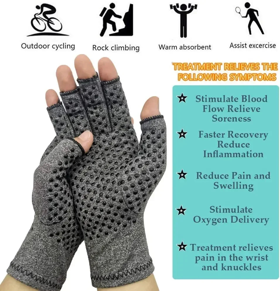 Compression Arthritis Gloves Wrist Support Brace Carpal Tunnel Pain Relief