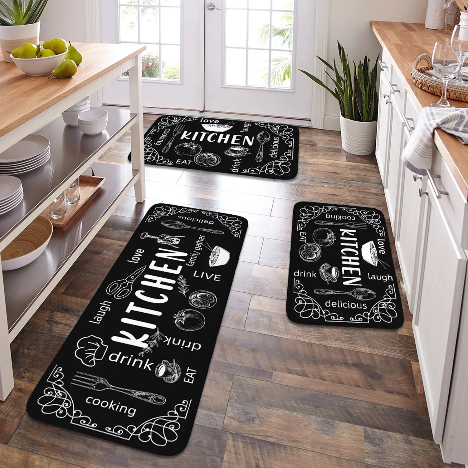 Absorbent kitchen mat