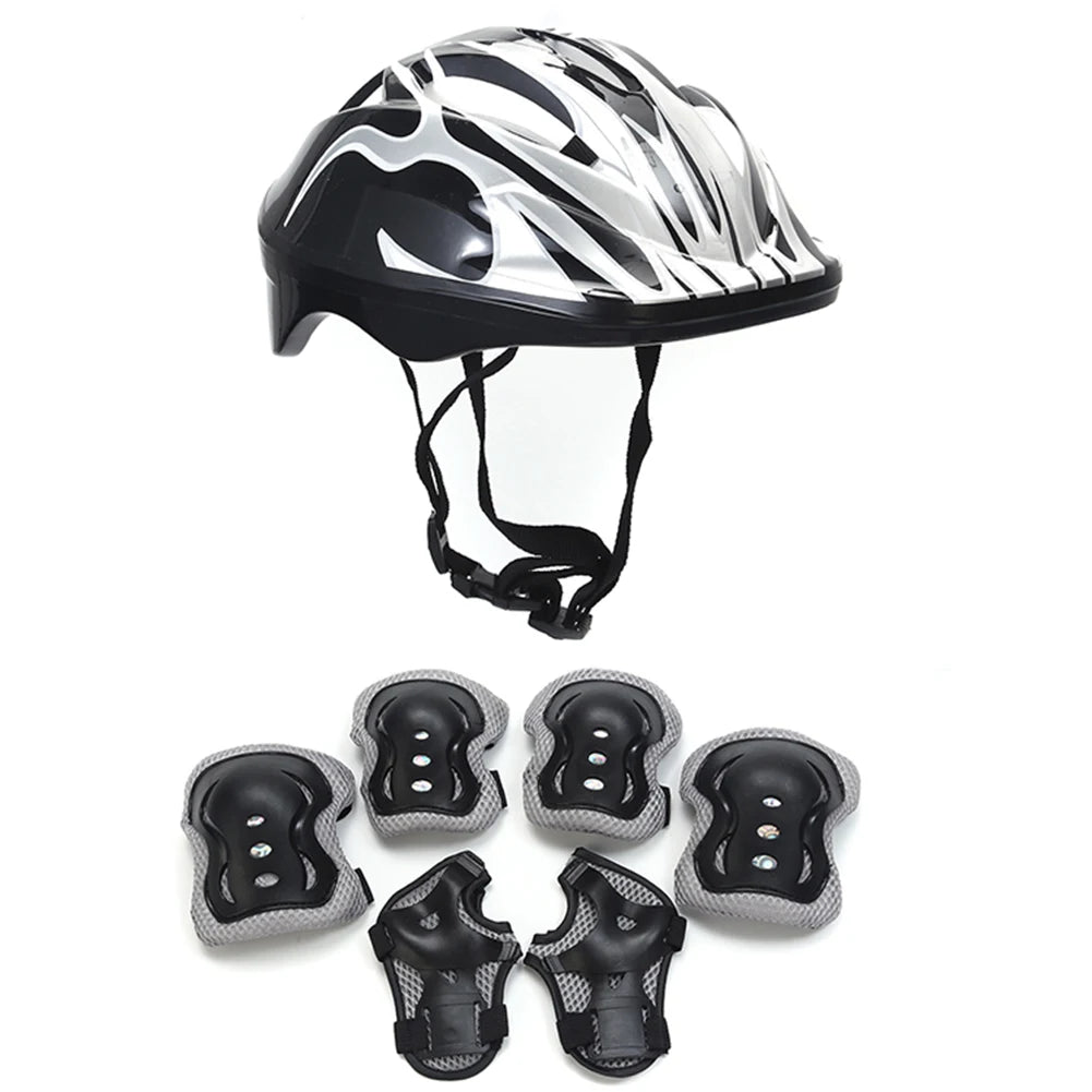 Cycling Children Helmet with Protective Gear Set