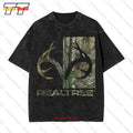 Realtree American Deer Hunting Camo Vintage Oversized T-Shirt