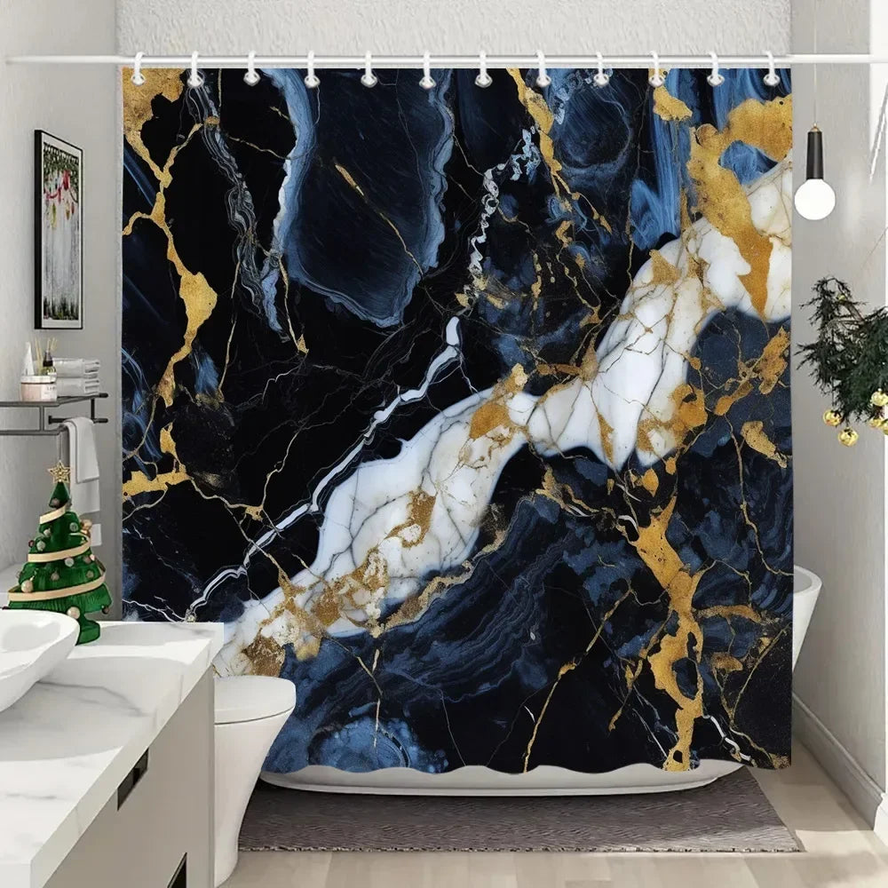 Fabric Washable Shower Curtain