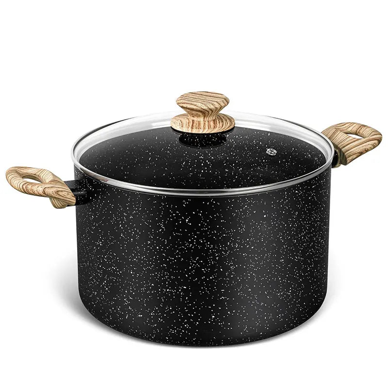 Nonstick Stock Pot 5 Quart Granite Large Soup Pot Pasta Cooking Pot