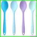 4 Pcs Silicone Spoons Heat Resistant Nonstick Kitchen Mixing Spoon Set for Cooking Baking Serving (Multicolor)